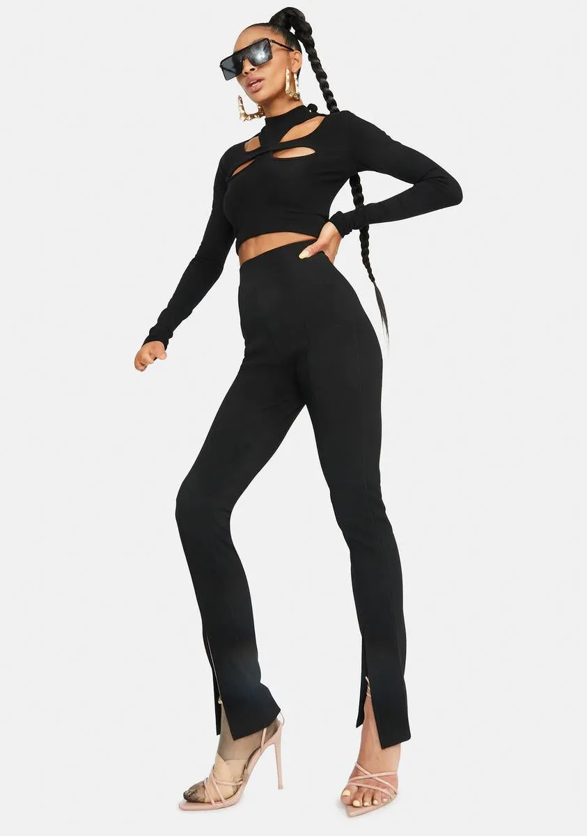 Slayin' Baddie Ribbed Knit Pants sold by Dolls Kill product image thumbnail 2