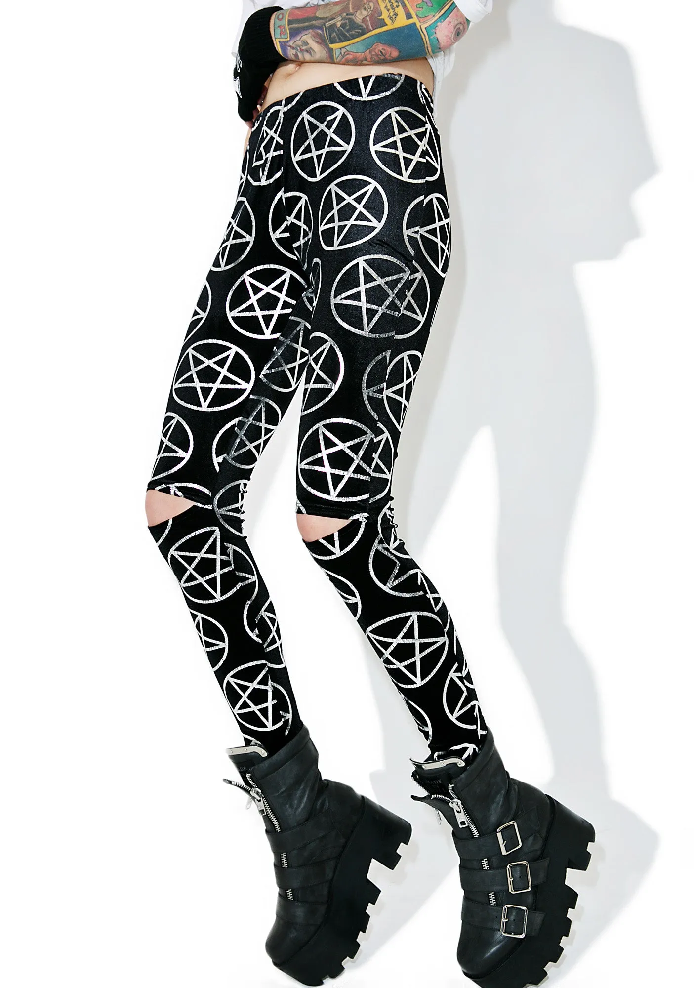 Can't Wait Leggings sold by Dolls Kill product image thumbnail 3