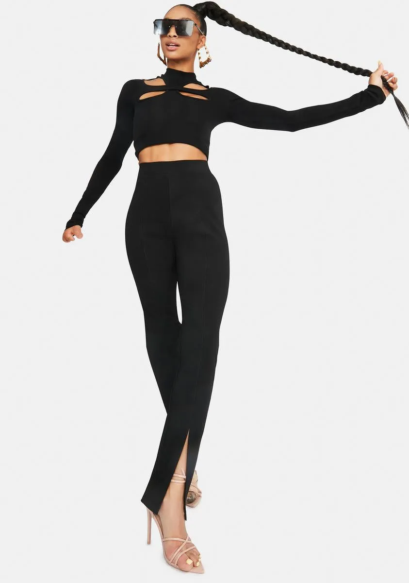 Slayin' Baddie Ribbed Knit Pants sold by Dolls Kill product image thumbnail 3