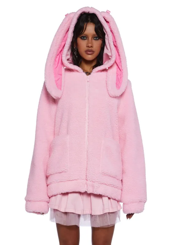 Honey Bunny Sherpa Jacket sold by Dolls Kill