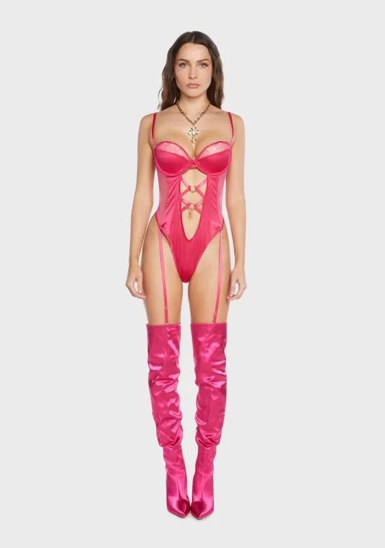 Pink Let It Ring Teddy sold by Dolls Kill