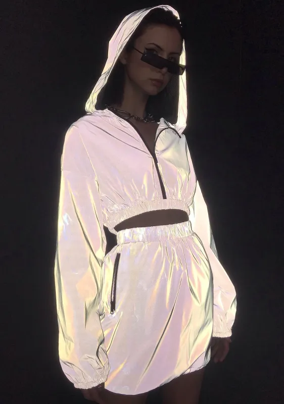 Modern Wave Reflective Jacket sold by Dolls Kill