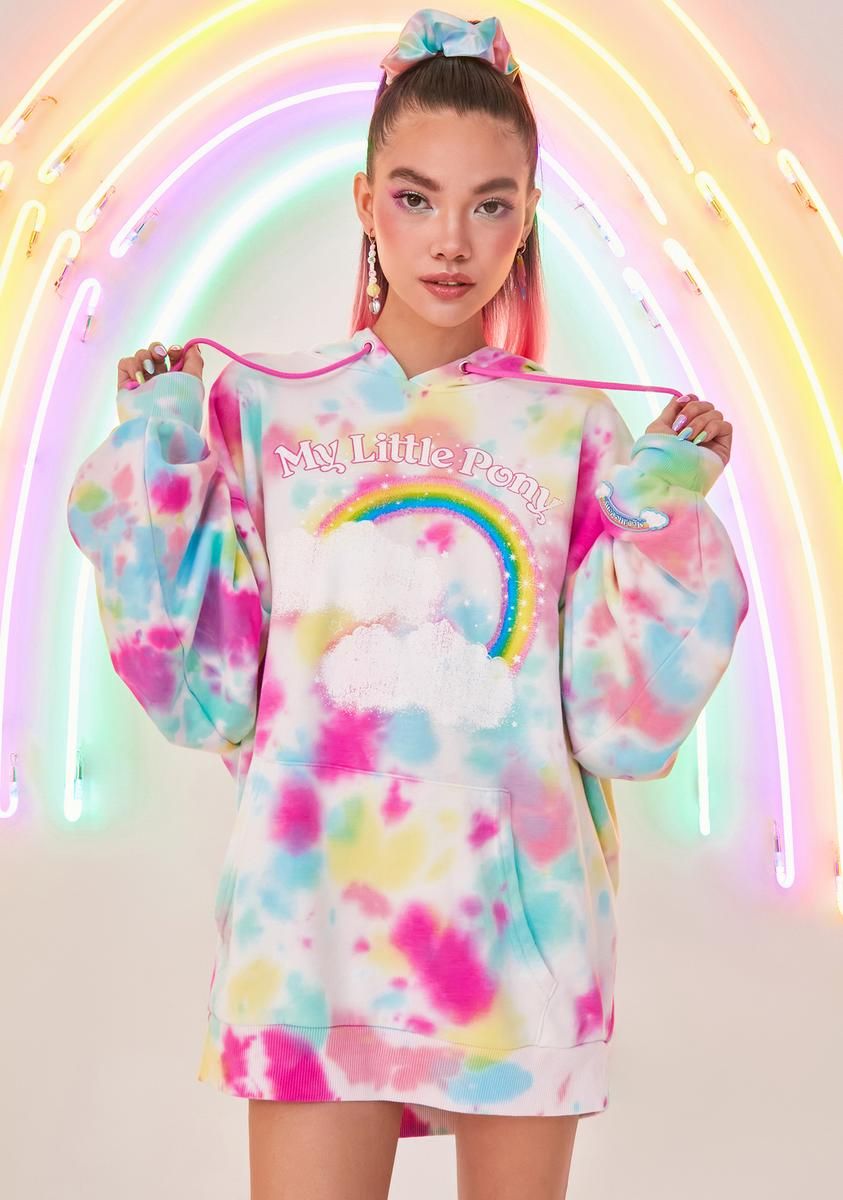 Friendship Is Magic Tie Dye Hoodie sold by Dolls Kill