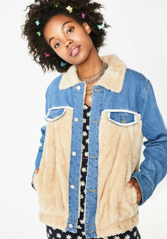 Something About Ya Denim Jacket sold by Dolls Kill
