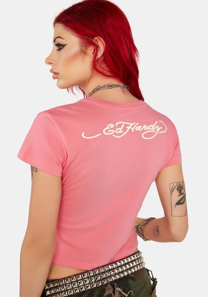 Flaming Rose Graphic Tee sold by Dolls Kill product image thumbnail 4