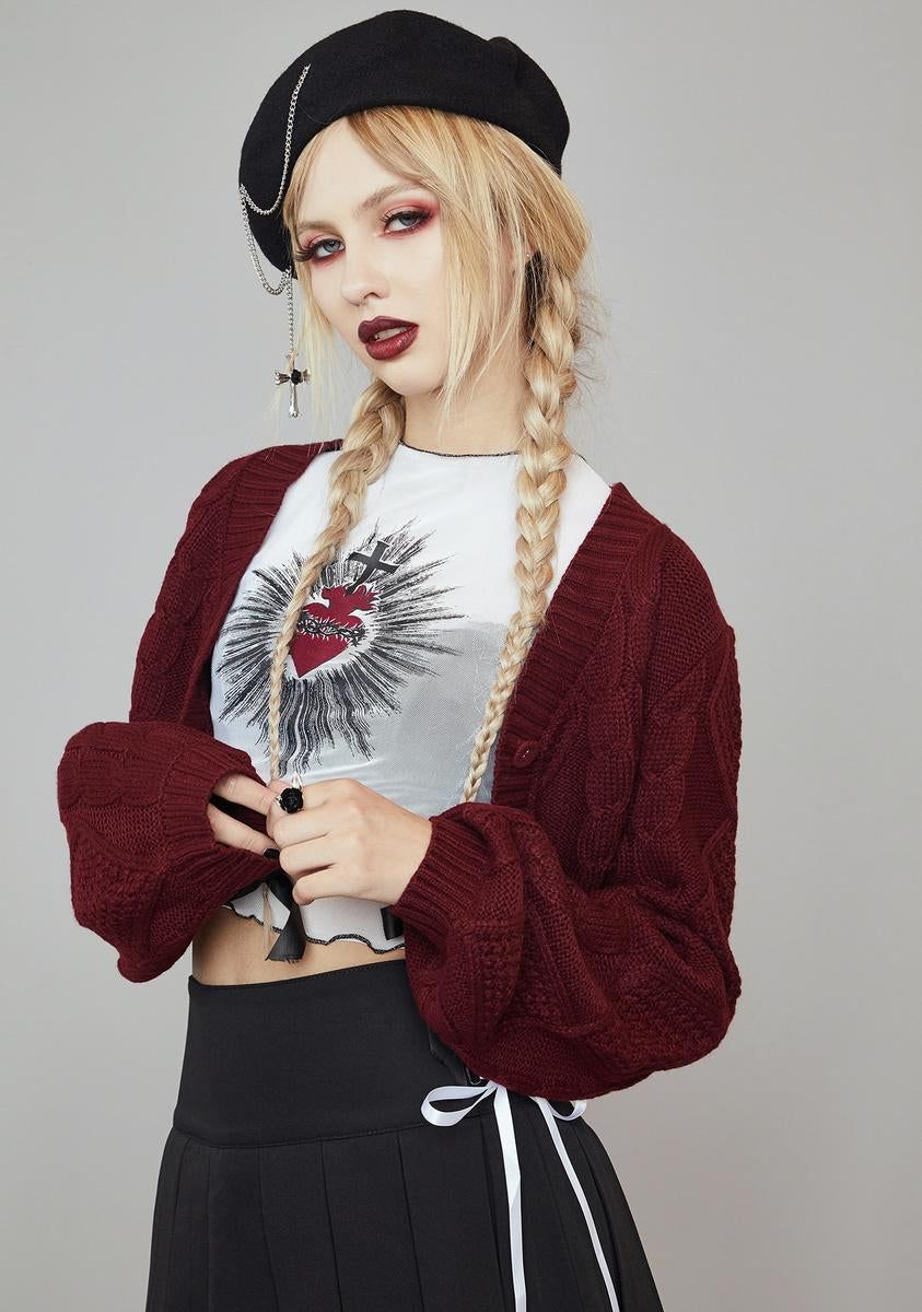 Dream Girl Cable Knit Sweater sold by Dolls Kill product image thumbnail 2