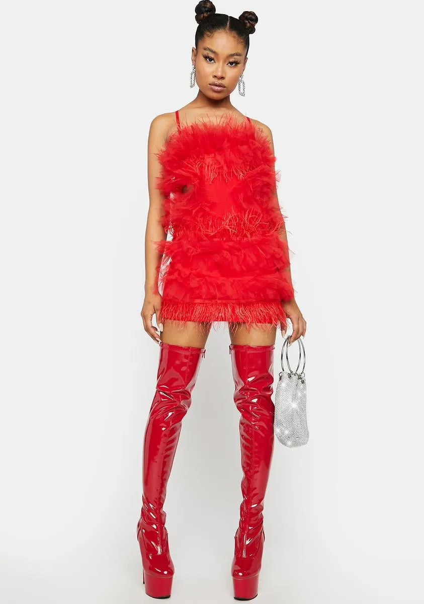 Scarlet Feel My Vibes Mini Dress sold by Dolls Kill product image thumbnail 5