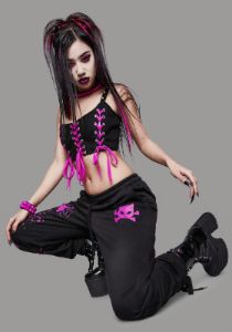Losing My Grip Spiked Lace-Up Top sold by Dolls Kill