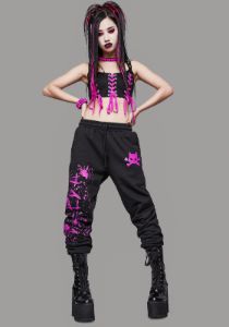 Losing My Grip Spiked Lace-Up Top sold by Dolls Kill