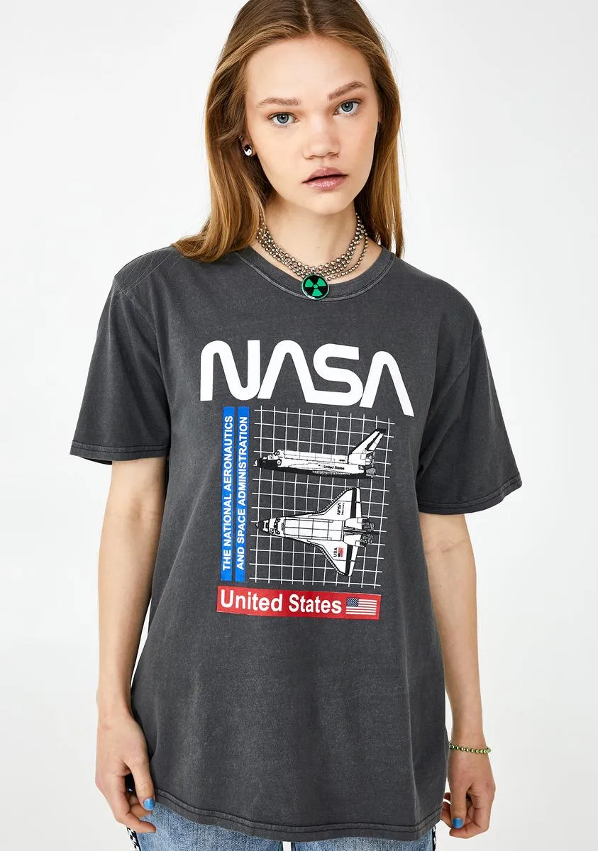 Nasa Shuttle Grid Graphic Tee sold by Dolls Kill