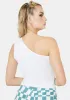 Bliss Next Level One Shoulder Crop Top sold by Dolls Kill