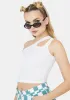 Bliss Next Level One Shoulder Crop Top sold by Dolls Kill