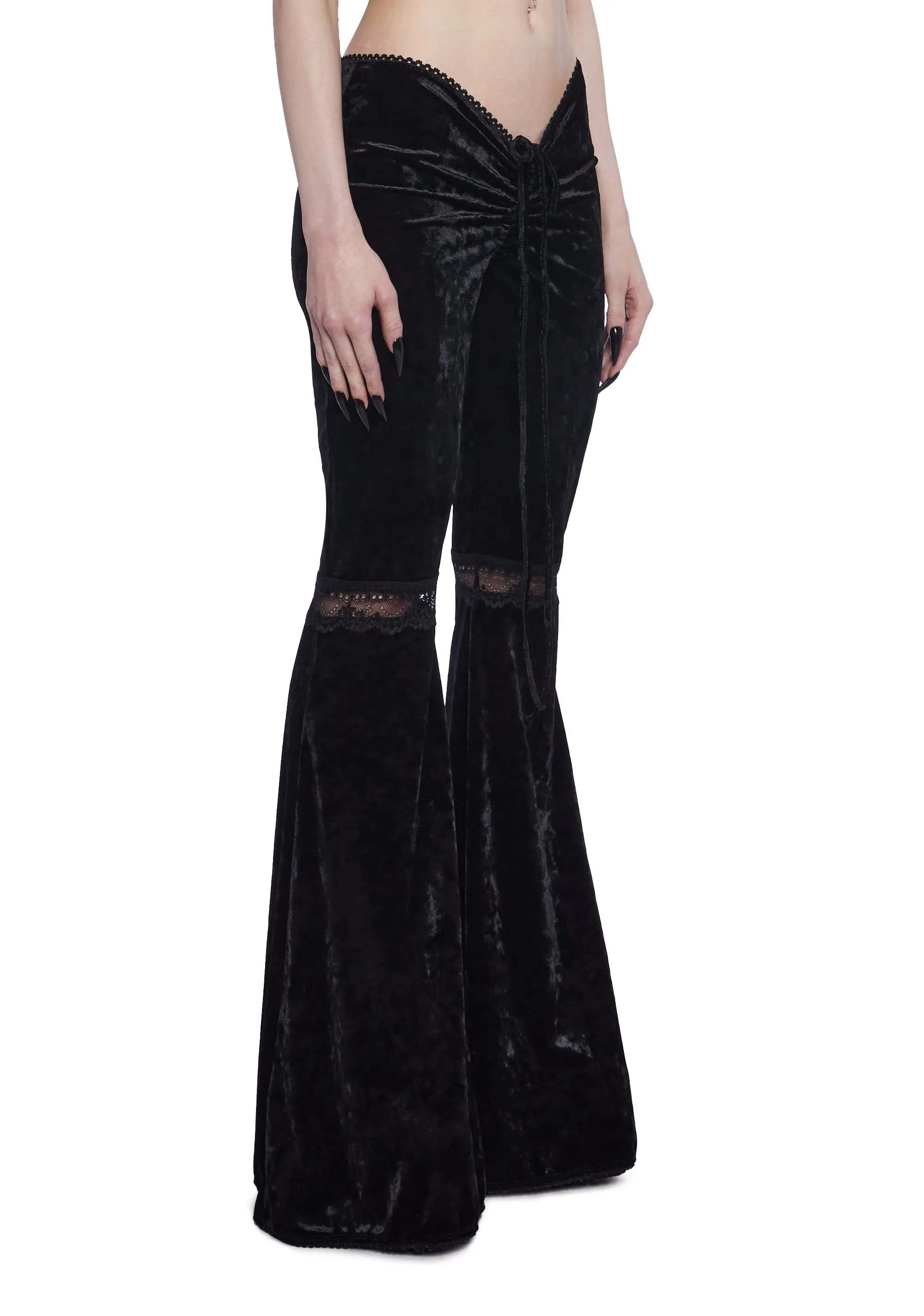 Darling Favorite V-Cut Bell Bottoms sold by Dolls Kill product image thumbnail 3