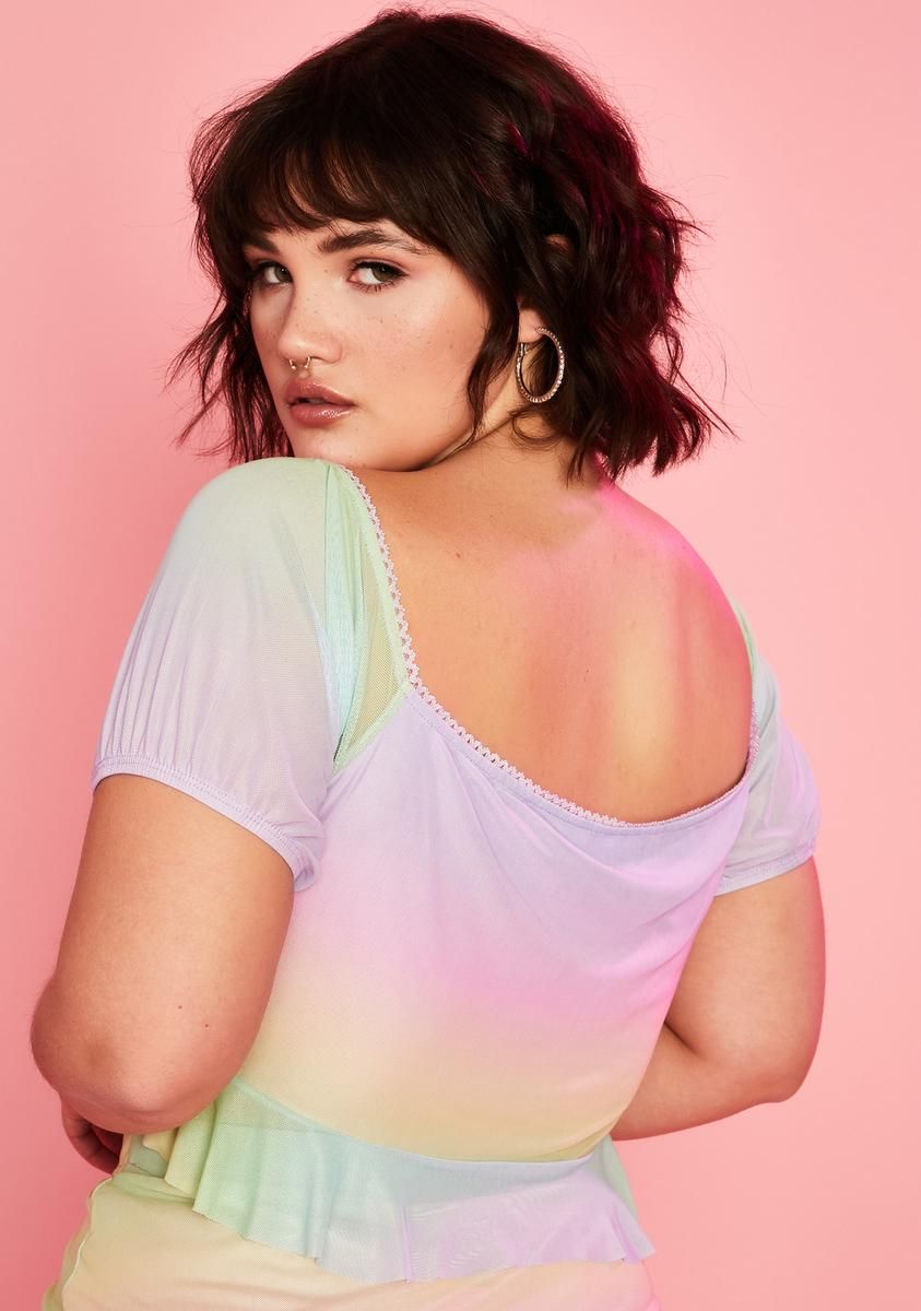 Plus Sweet Nectar Crop Top sold by Dolls Kill product image thumbnail 4