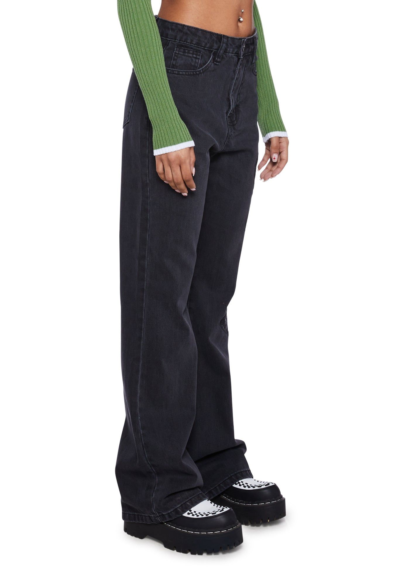 Butterfly Denim Jeans sold by Dolls Kill product image thumbnail 3