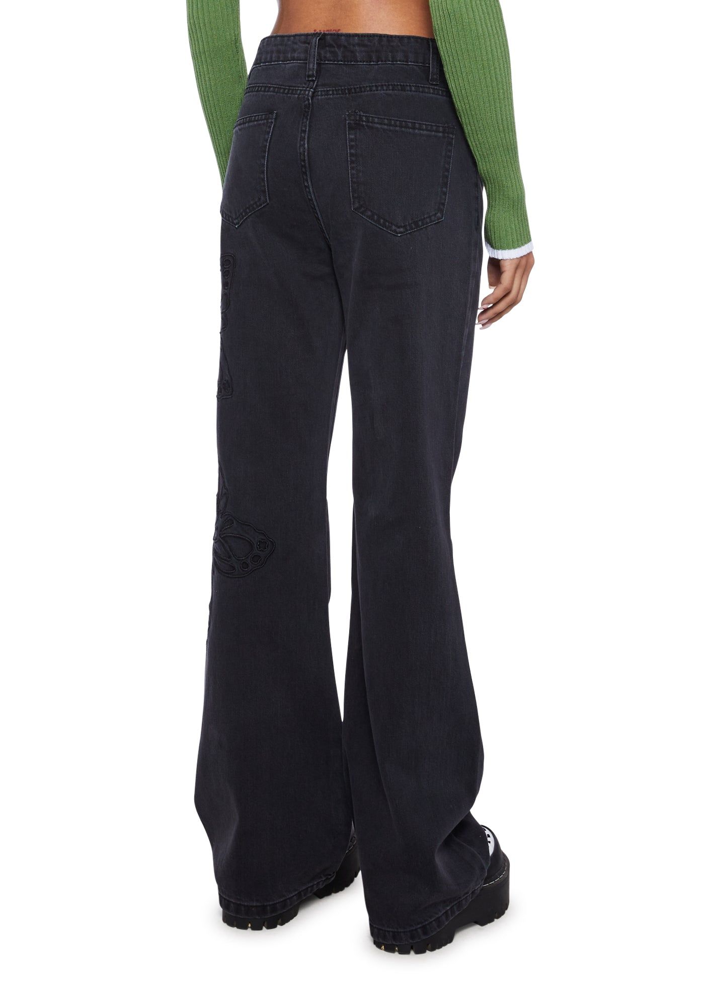 Butterfly Denim Jeans sold by Dolls Kill product image thumbnail 4