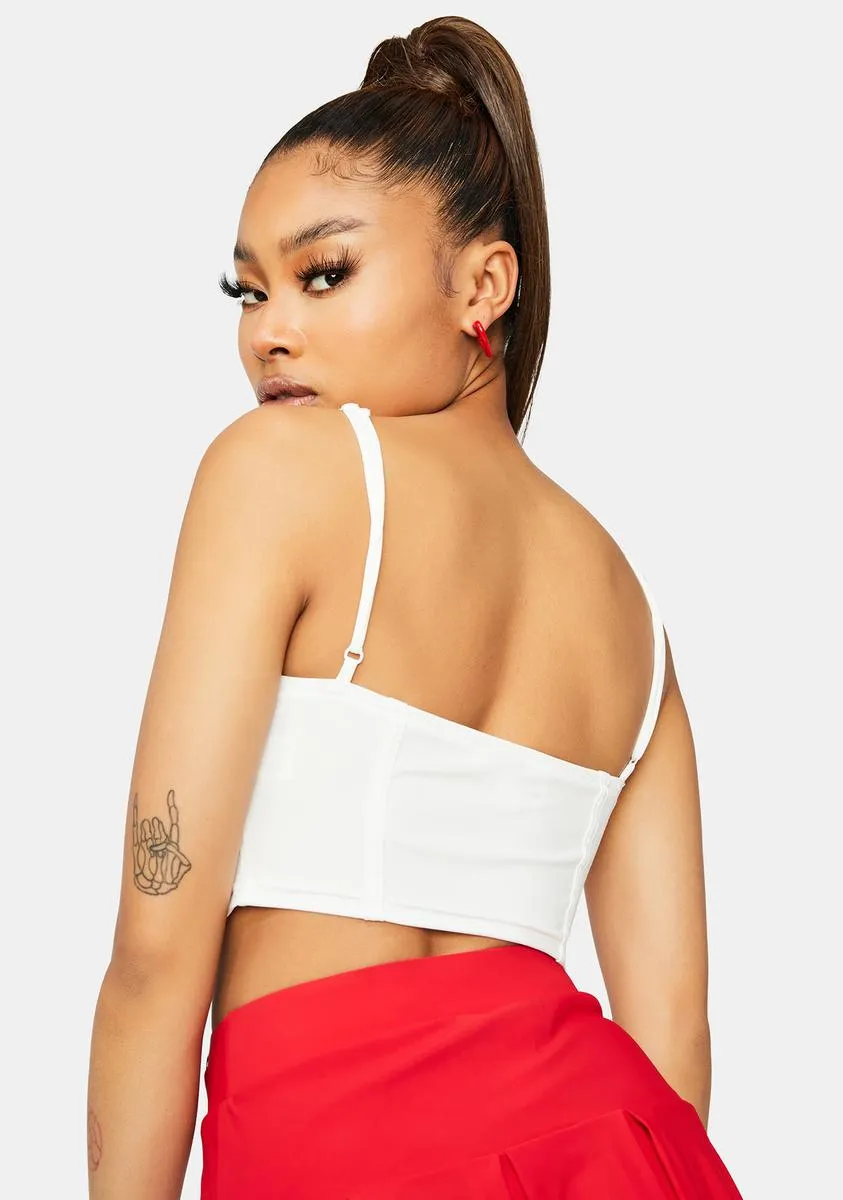 Angel Booked And Busy Lace Crop Tank sold by Dolls Kill product image thumbnail 4