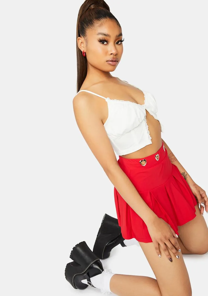 Angel Booked And Busy Lace Crop Tank sold by Dolls Kill product image thumbnail 2