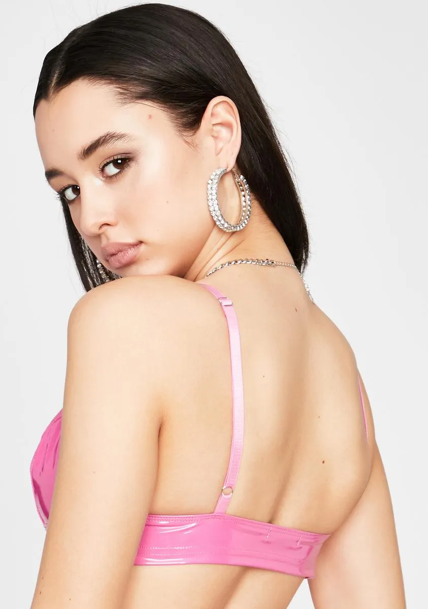 The Real Deal Vinyl Bra Top sold by Dolls Kill product image thumbnail 4