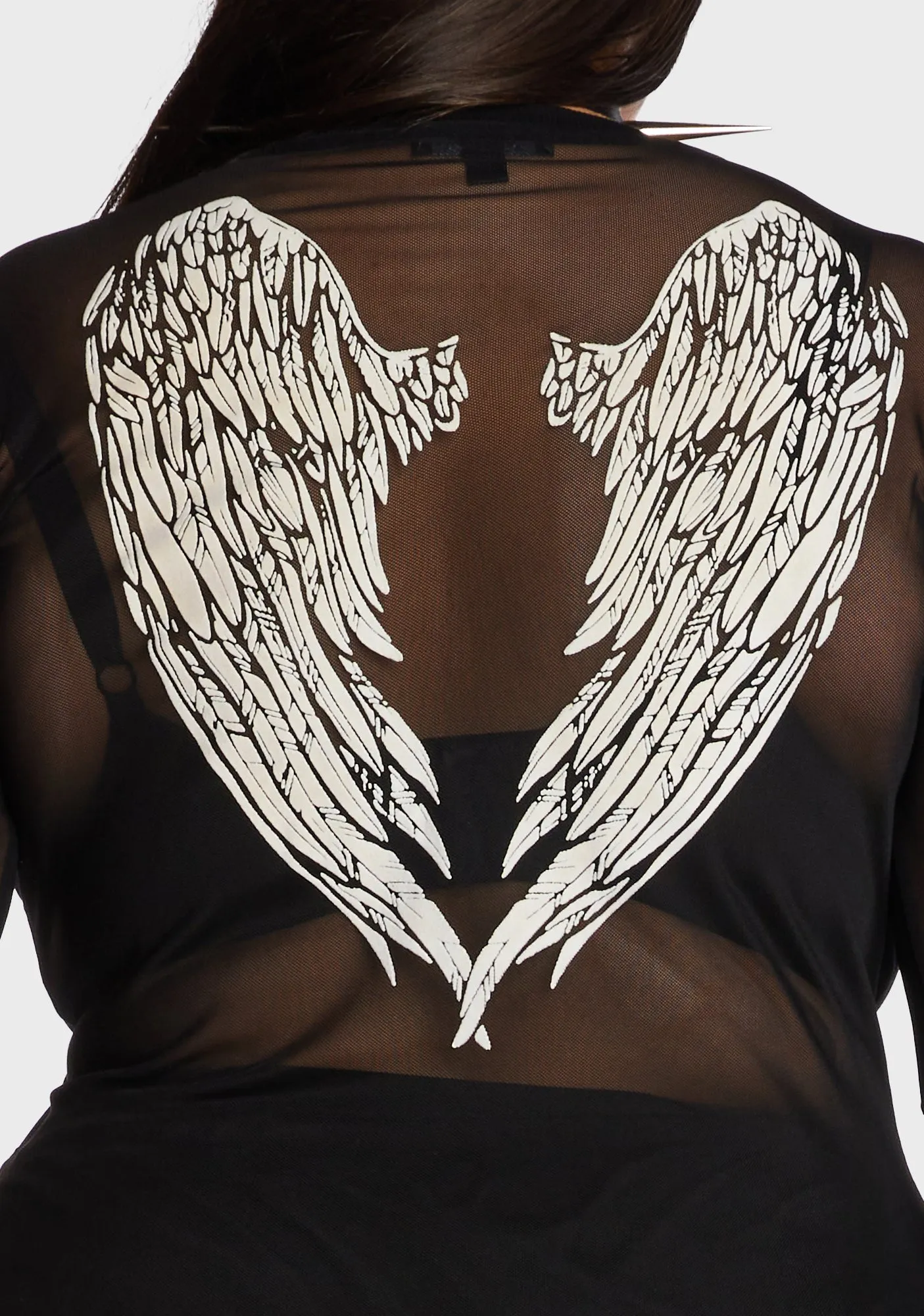 Plus Underworld Rising Mesh Top sold by Dolls Kill product image thumbnail 2