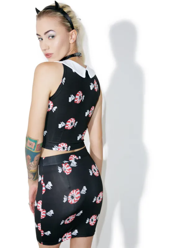 Creepy Candy 2 Piece Dress sold by Dolls Kill