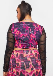 Plus High Risk Hottie Corset Top sold by Dolls Kill