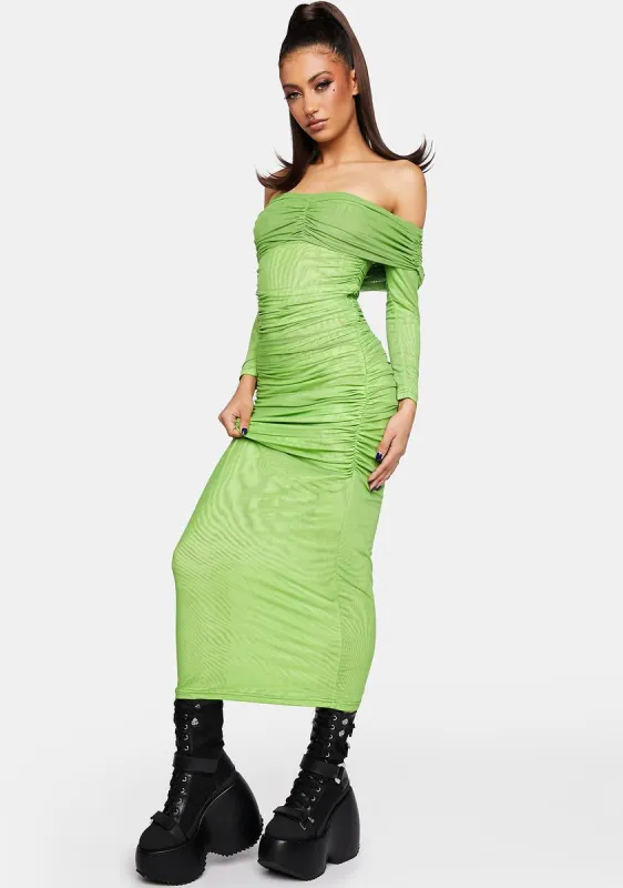 Emily Mesh Midi Dress sold by Dolls Kill