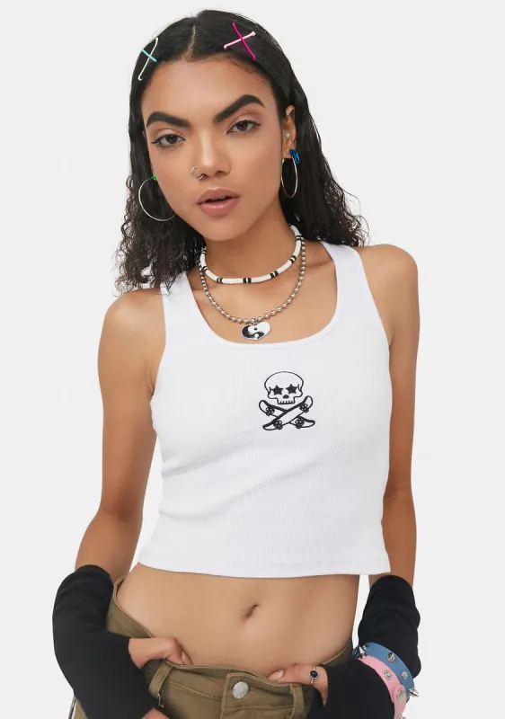 Shred The Gnar Ribbed Crop Tank sold by Dolls Kill