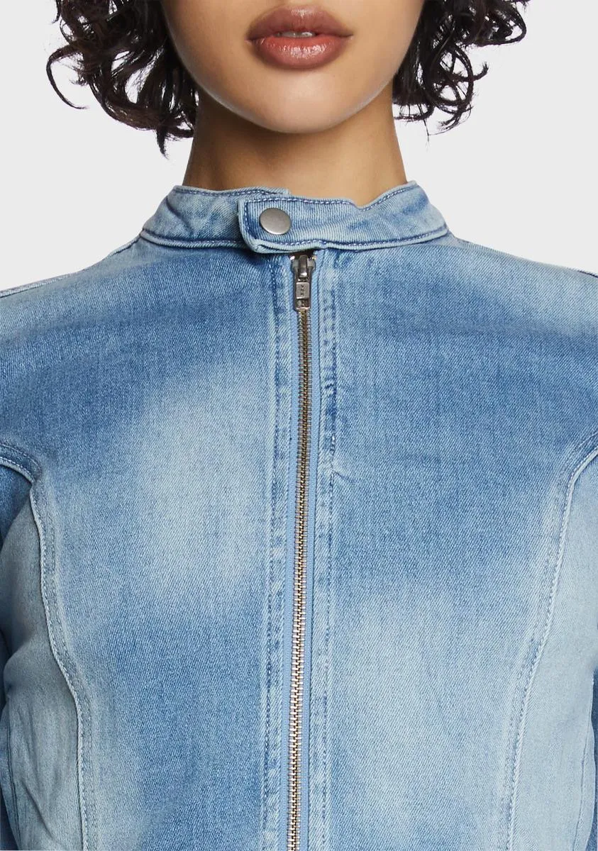 Denim Outlaw Jacket sold by Dolls Kill product image thumbnail 2