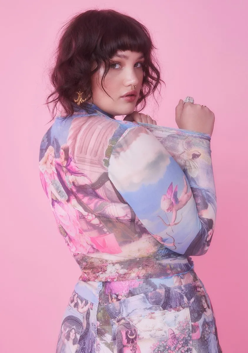 Divine Once Upon A Dime Mesh Top sold by Dolls Kill product image thumbnail 4