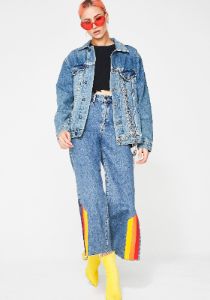 Hardcore Denim Jacket sold by Dolls Kill