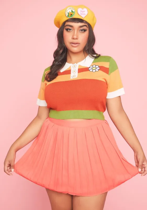 Plus Romanticize Ur Life Pleated Skirt sold by Dolls Kill