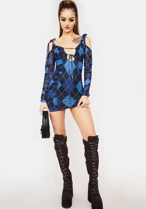 Royal Learn The Ropes Mini Dress sold by Dolls Kill