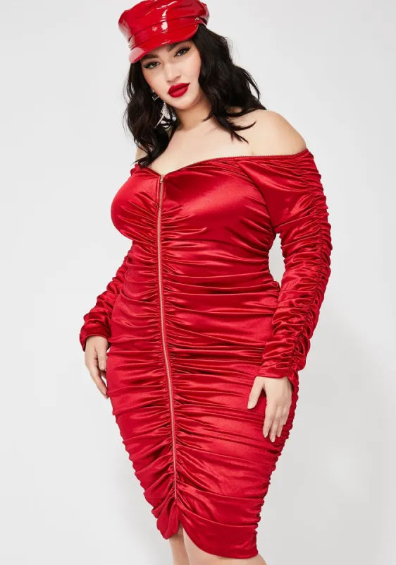 Spicy Forever Goalz Satin Dress sold by Dolls Kill