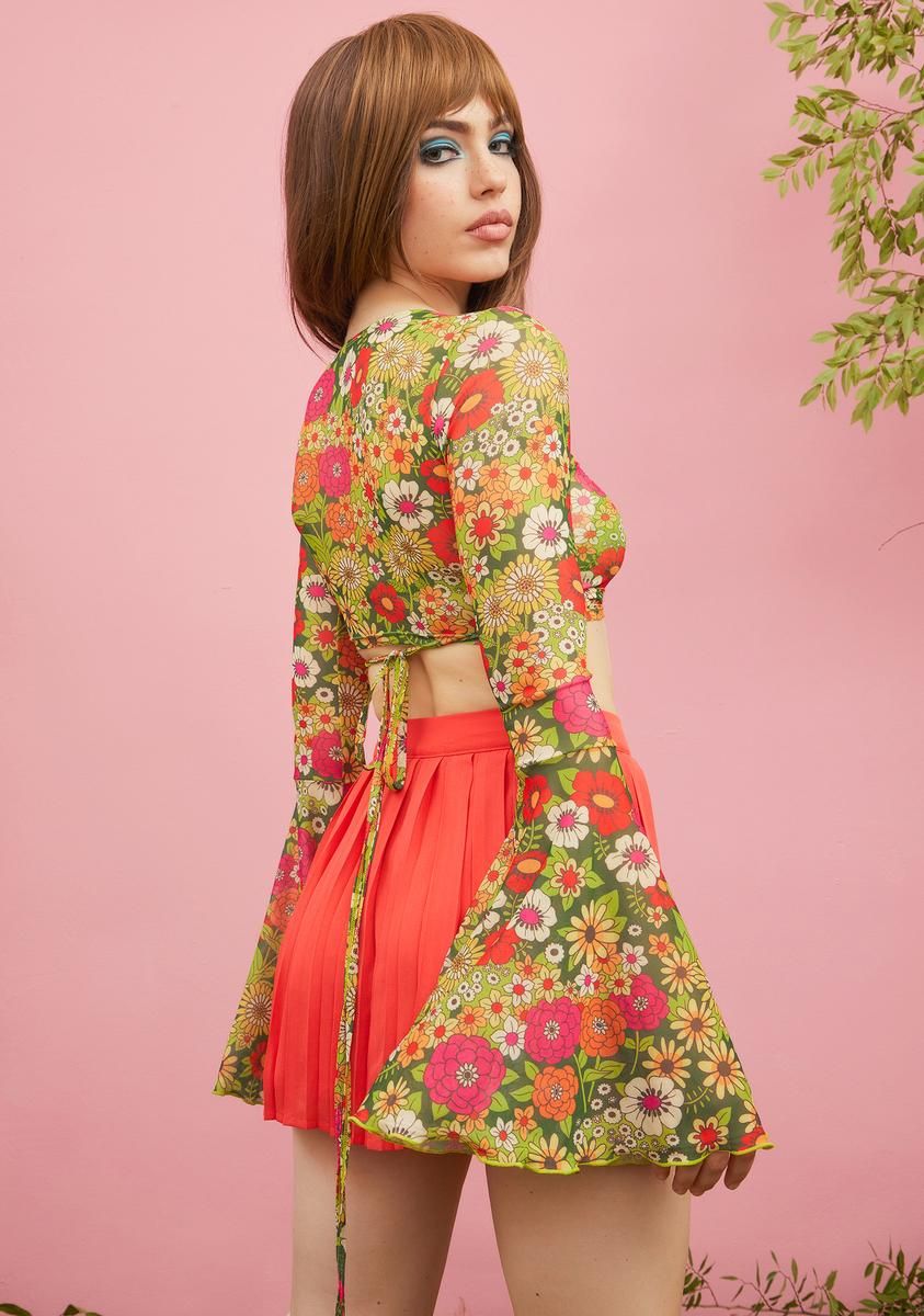 Modern Love Wrap Crop Top sold by Dolls Kill product image thumbnail 4