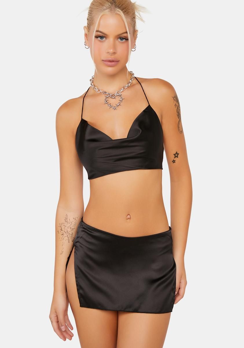 Onyx Challenge Me Skirt Set sold by Dolls Kill