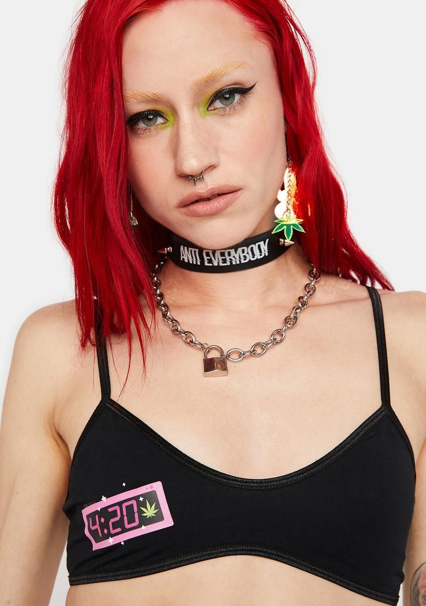 420 Clock Bralette sold by Dolls Kill