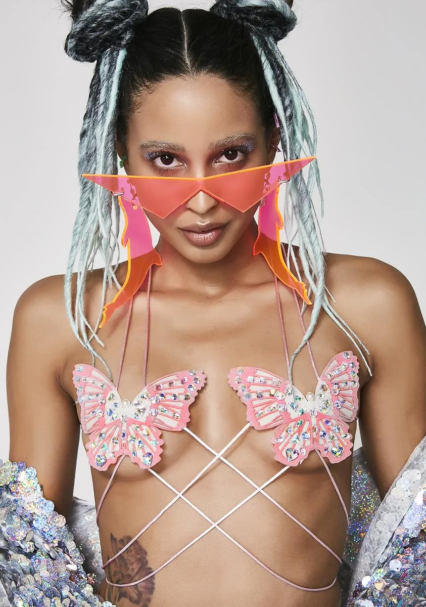 Starry Eyed Surprise Bra Top sold by Dolls Kill