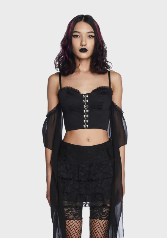 All My Fault Bustier Top sold by Dolls Kill