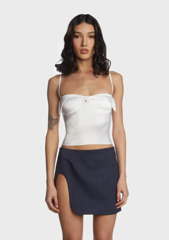 Pure Night Without Me Satin Tank sold by Dolls Kill