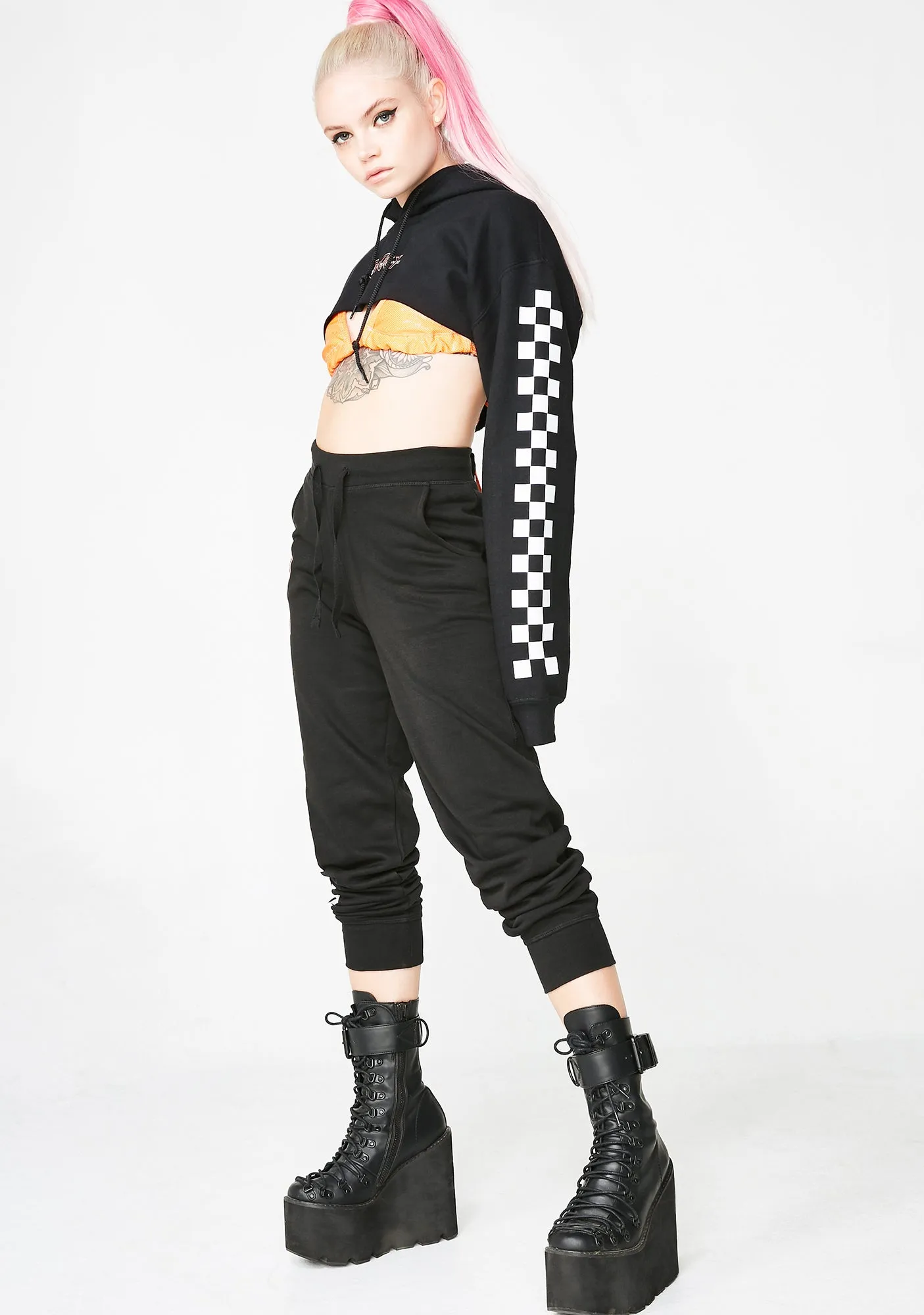 Checkerboard Joggers sold by Dolls Kill product image thumbnail 3