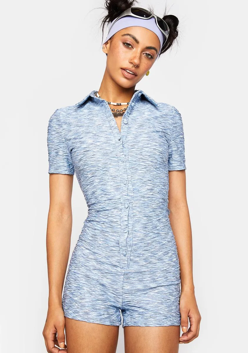 Blue Romper sold by Dolls Kill