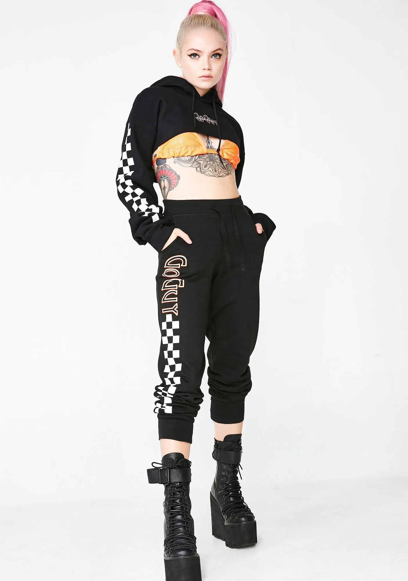 Checkerboard Joggers sold by Dolls Kill product image thumbnail 5