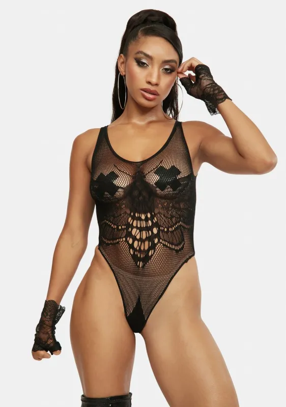 Moth Lace Lingerie Teddy sold by Dolls Kill