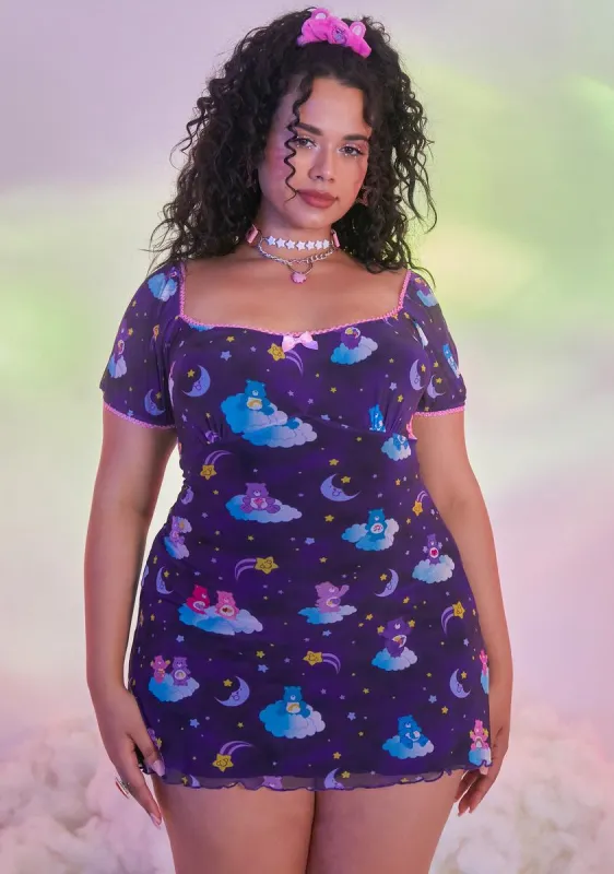 Atomic Cloud Covers Mesh Mini Dress sold by Dolls Kill