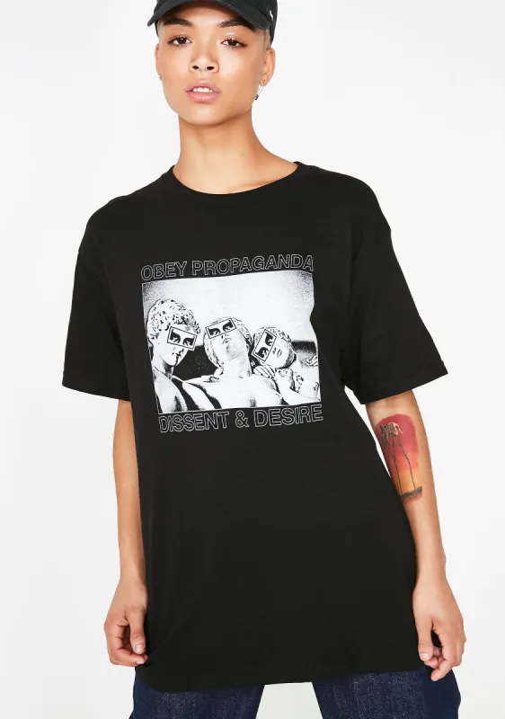 Desire Heavyweight Box Tee sold by Dolls Kill
