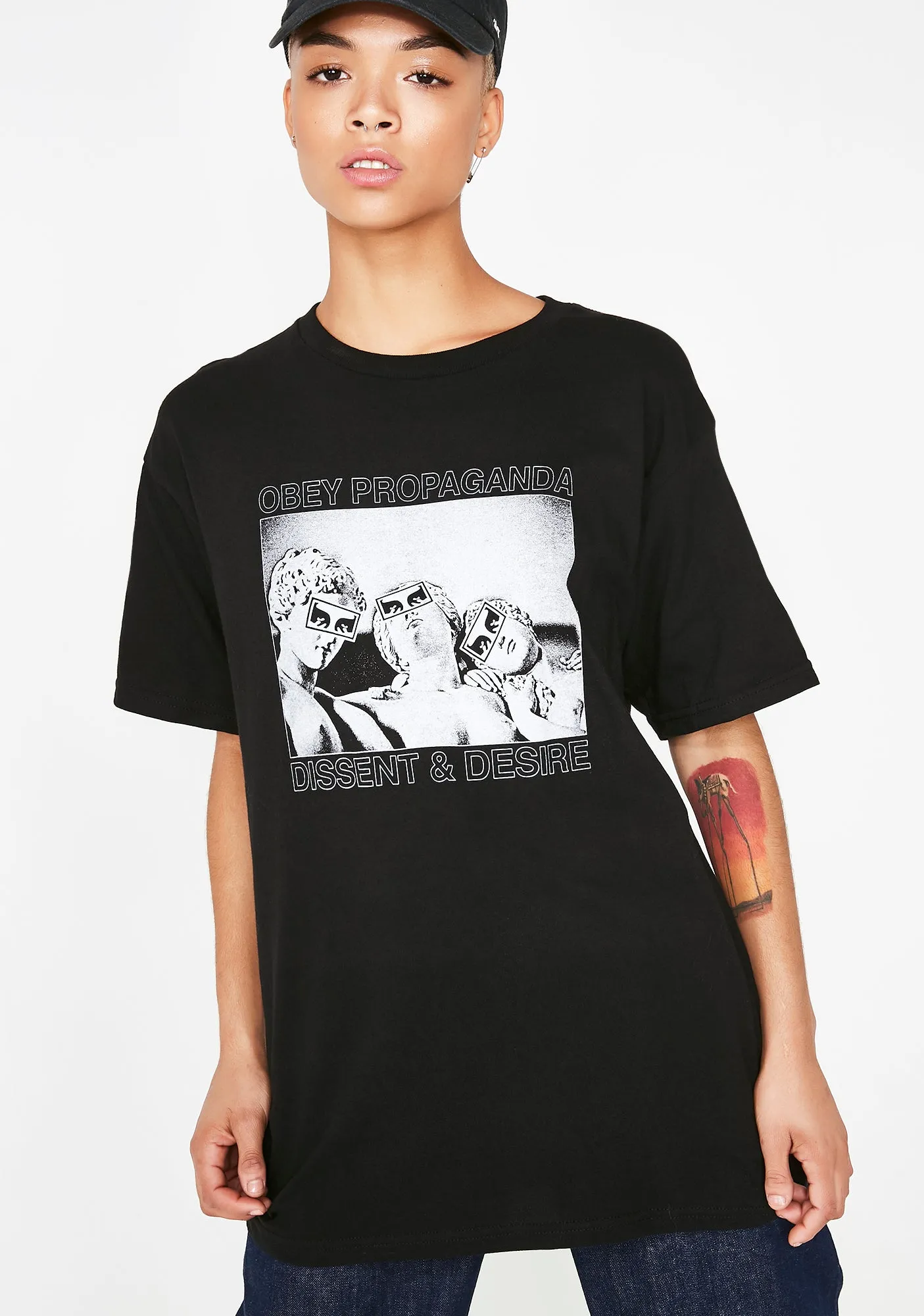 Desire Heavyweight Box Tee sold by Dolls Kill