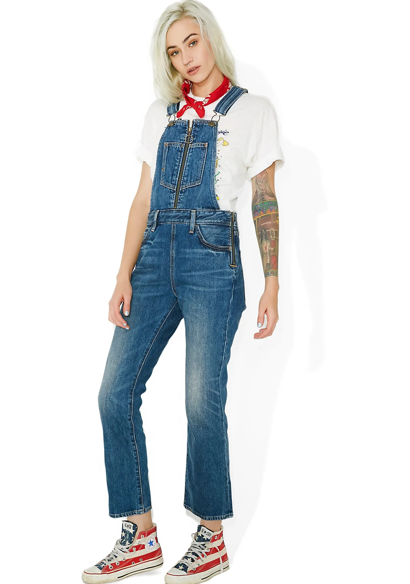 Orange Tab Overalls sold by Dolls Kill product image thumbnail 4