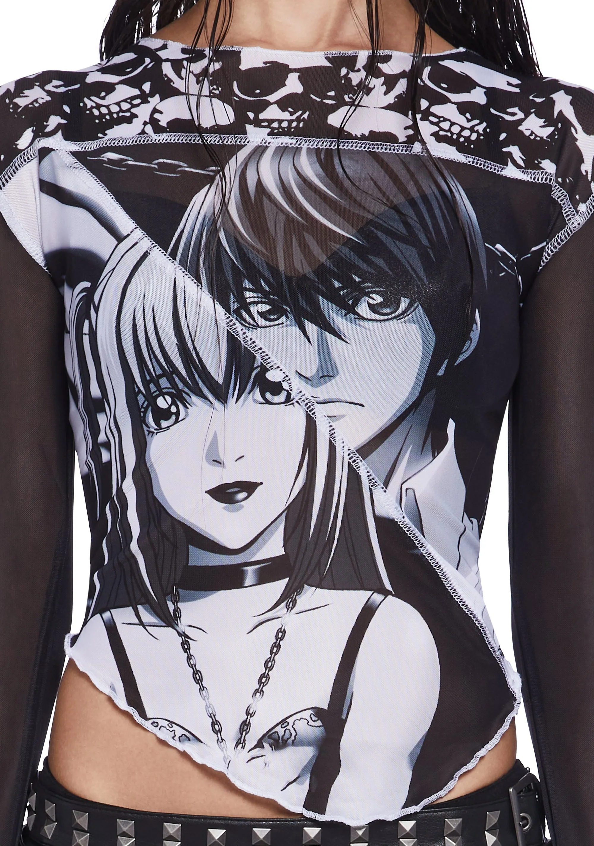 Unlikely Twosome Mesh Top sold by Dolls Kill product image thumbnail 5