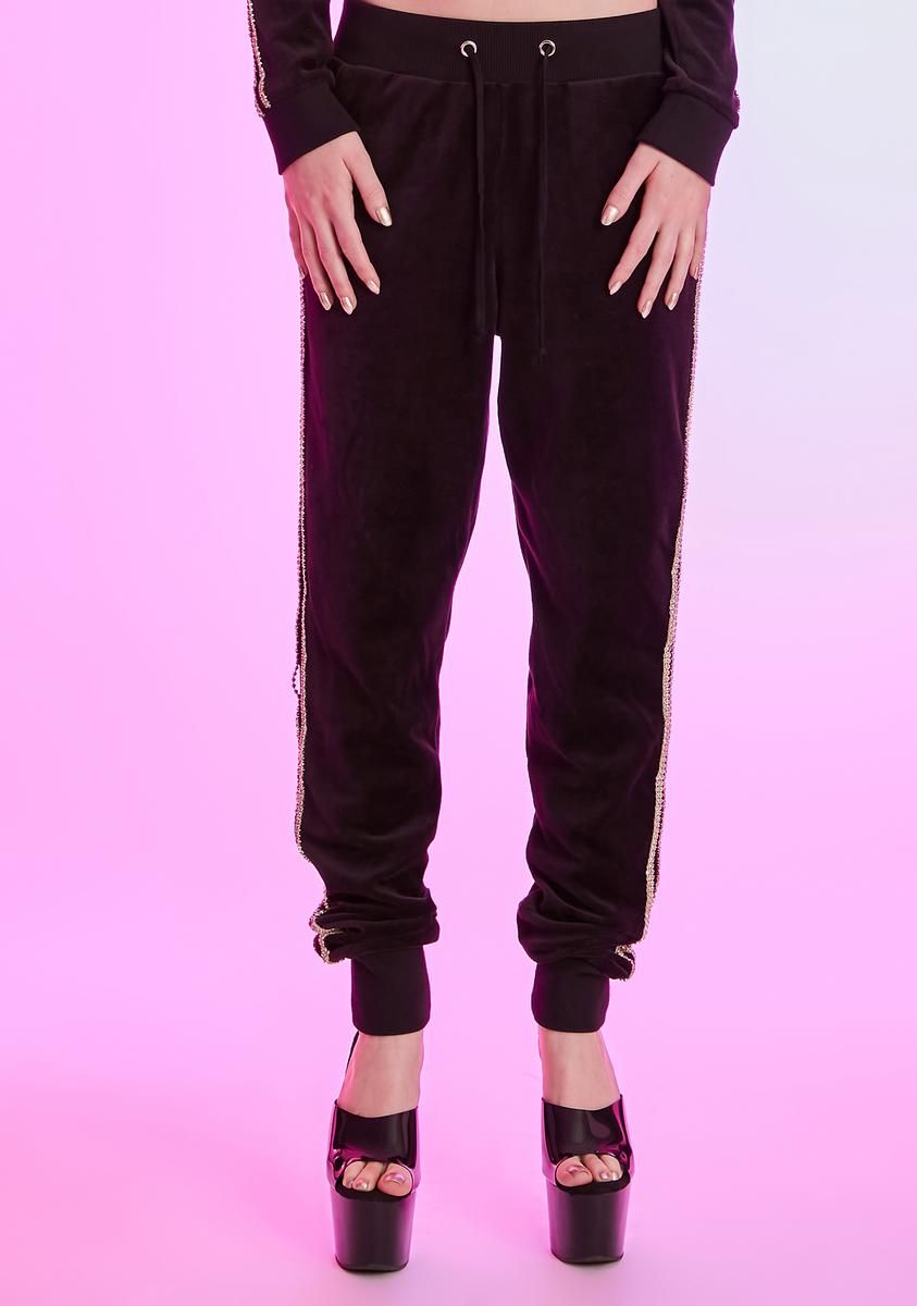 Chasing Checks Rhinestone Trim Joggers sold by Dolls Kill product image thumbnail 4